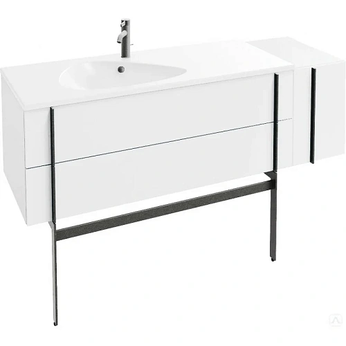 Тумба под раковину Jacob Delafon Nouvelle Vague EB3037RU-G1C белый Блестящий Лак 145см Тумба под раковину Jacob Delafon Nouvelle Vague EB3037RU-G1C белый Блестящий Лак 145см