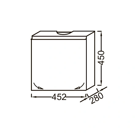 Тумба под раковину Jacob Delafon Odeon EB999G-D-E71 серый дуб 45 см Тумба под раковину Jacob Delafon Odeon EB999G-D-E71 серый дуб 45 см