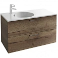Тумба под раковину Jacob Delafon Odeon Rive Gauche 100 EB2524-R9-E52 дуб табак ручки черные Тумба под раковину Jacob Delafon Odeon Rive Gauche 100 EB2524-R9-E52 дуб табак ручки черные