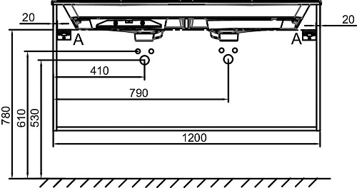 Тумба под раковину Jacob Delafon Odeon Rive Gauche 120 см EB2545-R6-M68 Тумба под раковину Jacob Delafon Odeon Rive Gauche 120 см EB2545-R6-M68