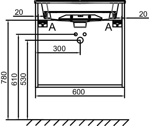 Тумба под раковину Jacob Delafon Odeon Rive Gauche 60 EB2520-R5-NR4 белый мрамор ручки хром Тумба под раковину Jacob Delafon Odeon Rive Gauche 60 EB2520-R5-NR4 белый мрамор ручки хром