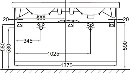 Тумба под раковину Jacob Delafon Odeon Up 137 см EB996-N18 Тумба под раковину Jacob Delafon Odeon Up 137 см EB996-N18