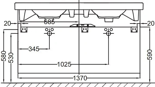 Тумба под раковину Jacob Delafon Odeon Up 137 см EB997-N14 Тумба под раковину Jacob Delafon Odeon Up 137 см EB997-N14