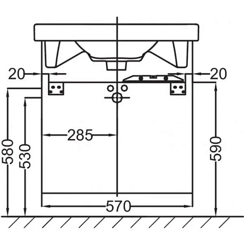 Тумба под раковину Jacob Delafon Odeon Up 57 см EB990-N18 Тумба под раковину Jacob Delafon Odeon Up 57 см EB990-N18