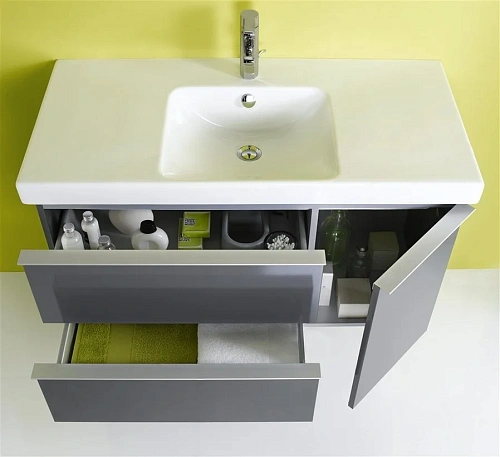 Тумба под раковину Jacob Delafon Odeon Up EB891RU-J5, белый лак 102 см Тумба под раковину Jacob Delafon Odeon Up EB891RU-J5, белый лак 102 см