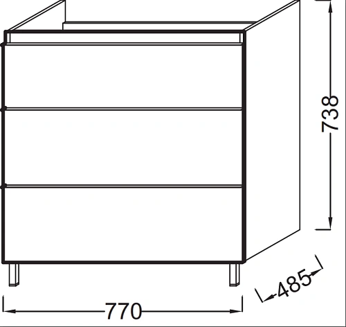 Тумба под раковину Jacob Delafon Odeon Up EB993-N26 серый бетон 77 см Тумба под раковину Jacob Delafon Odeon Up EB993-N26 серый бетон 77 см