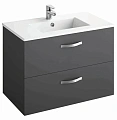 Тумба под раковину Jacob Delafon Ola EB391RU-N14, серый антрацит 80 см Тумба под раковину Jacob Delafon Ola EB391RU-N14, серый антрацит 80 см