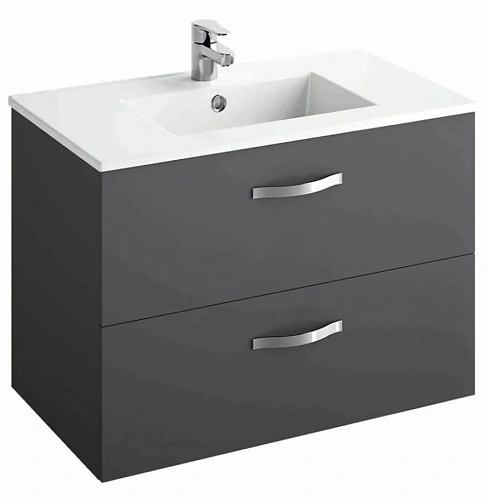 Тумба под раковину Jacob Delafon Ola EB391RU-N14, серый антрацит 80 см Тумба под раковину Jacob Delafon Ola EB391RU-N14, серый антрацит 80 см
