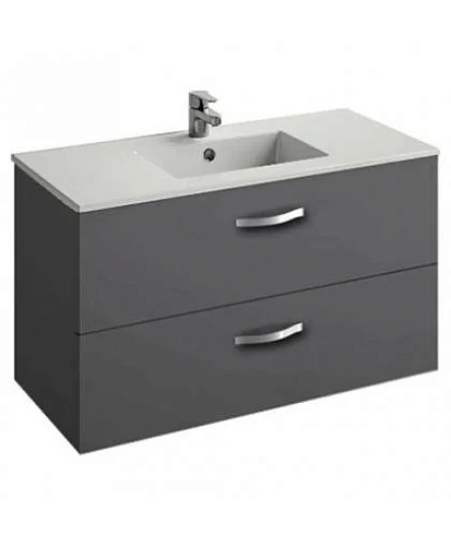 Тумба под раковину Jacob Delafon Ola EB392-N14, серый антрацит 100 см Тумба под раковину Jacob Delafon Ola EB392-N14, серый антрацит 100 см