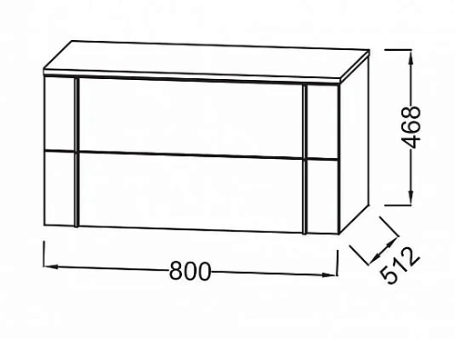 Тумба под раковину Jacob Delafon Pacific EB1703-E10 квебекский дуб 80 см Тумба под раковину Jacob Delafon Pacific EB1703-E10 квебекский дуб 80 см