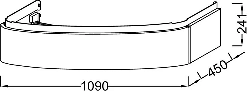 Тумба под раковину Jacob Delafon Presqu'ile 109 см EB1101-N21 Тумба под раковину Jacob Delafon Presqu'ile 109 см EB1101-N21