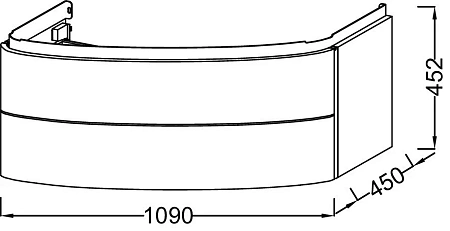 Тумба под раковину Jacob Delafon Presqu'ile 109 см EB1105-V13 Тумба под раковину Jacob Delafon Presqu'ile 109 см EB1105-V13