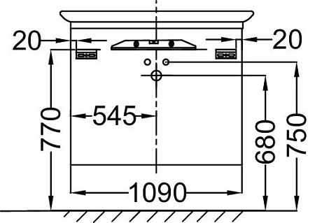 Тумба под раковину Jacob Delafon Presqu'ile 109 см EB1105-V13 Тумба под раковину Jacob Delafon Presqu'ile 109 см EB1105-V13