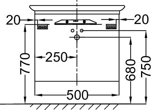 Тумба под раковину Jacob Delafon Presqu'ile 50 см EB1102-M47 Тумба под раковину Jacob Delafon Presqu'ile 50 см EB1102-M47