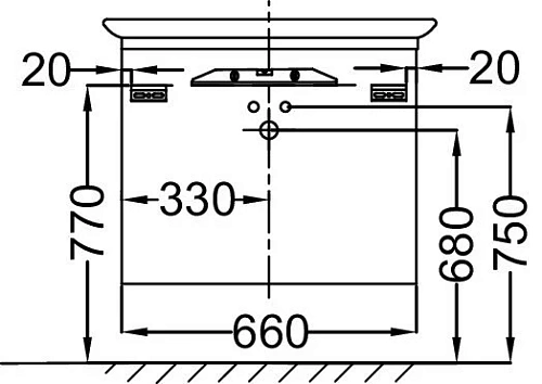 Тумба под раковину Jacob Delafon Presqu'ile 66 см EB1103-N21 Тумба под раковину Jacob Delafon Presqu'ile 66 см EB1103-N21