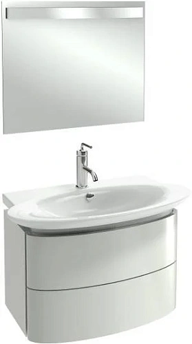 Тумба под раковину Jacob Delafon Presquile EB1102-HU серый глянцевый 66 см Тумба под раковину Jacob Delafon Presquile EB1102-HU серый глянцевый 66 см