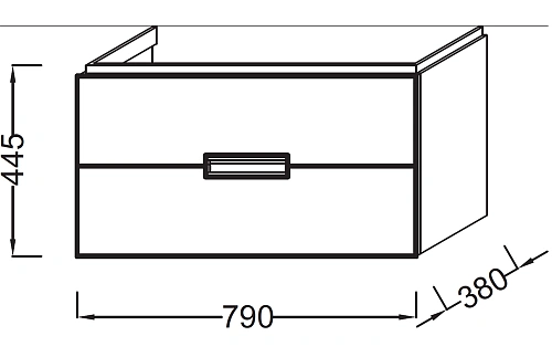 Тумба под раковину Jacob Delafon Reve 79 см EB1135-442 Тумба под раковину Jacob Delafon Reve 79 см EB1135-442