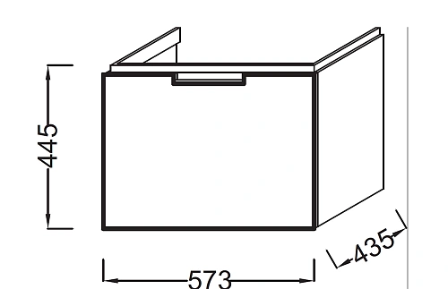 Тумба под раковину Jacob Delafon Reve EB1130-G95 оливковый блестящий 58 см Тумба под раковину Jacob Delafon Reve EB1130-G95 оливковый блестящий 58 см