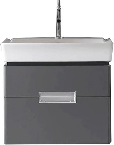 Тумба под раковину Jacob Delafon Reve EB1134-442 серый антрацит лак 58 см Тумба под раковину Jacob Delafon Reve EB1134-442 серый антрацит лак 58 см