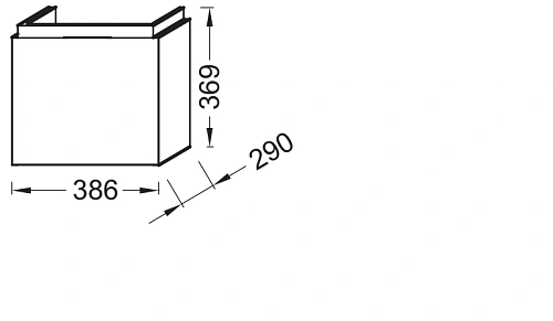 Тумба под раковину Jacob Delafon Rythmik EB1096-E70 Арлингтонский Дуб 39 см Тумба под раковину Jacob Delafon Rythmik EB1096-E70 Арлингтонский Дуб 39 см