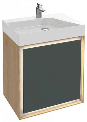 Тумба под раковину Jacob Delafon Rythmik Pure EB1770-M53 матовый серый антрацит 65 см Тумба под раковину Jacob Delafon Rythmik Pure EB1770-M53 матовый серый антрацит 65 см