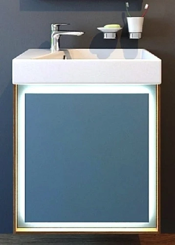 Тумба под раковину Jacob Delafon Rythmik Pure EB1770-M67 матовый темно-синий 65 см Тумба под раковину Jacob Delafon Rythmik Pure EB1770-M67 матовый темно-синий 65 см