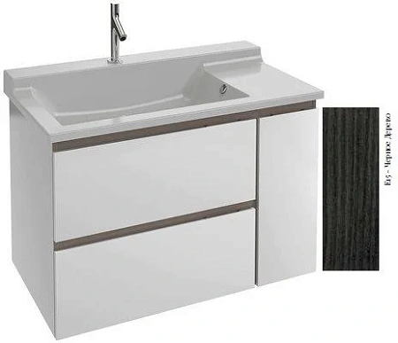 Тумба под раковину Jacob Delafon Soprano EB1331-E15 Черное Дерево 100 см Тумба под раковину Jacob Delafon Soprano EB1331-E15 Черное Дерево 100 см