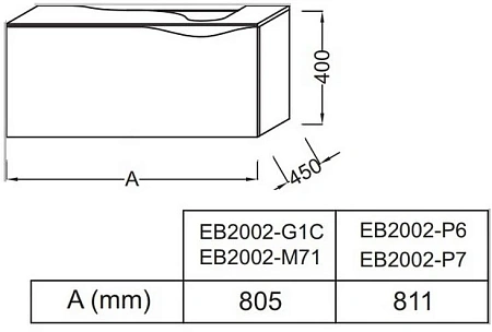 Тумба под раковину Jacob Delafon Stillness 81 см EB2002-G1C Тумба под раковину Jacob Delafon Stillness 81 см EB2002-G1C