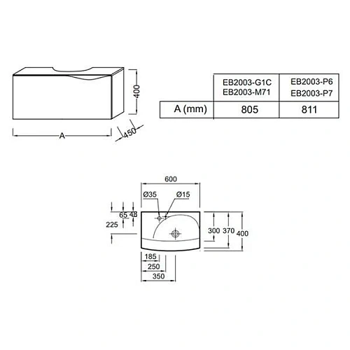 Тумба под раковину Jacob Delafon Stillness EB2003-HU белый 80 см Тумба под раковину Jacob Delafon Stillness EB2003-HU белый 80 см