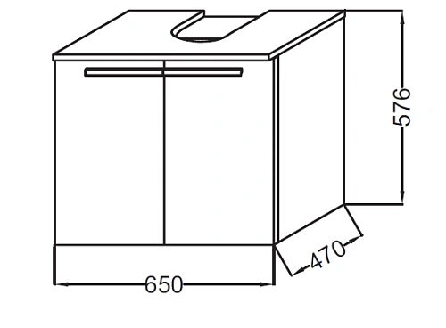 Тумба под раковину Jacob Delafon Struktura EB1382-N18 белый лак 65 см Тумба под раковину Jacob Delafon Struktura EB1382-N18 белый лак 65 см