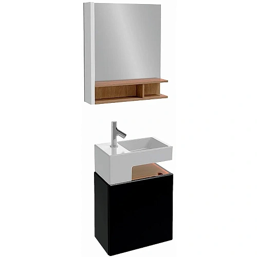 Тумба под раковину Jacob Delafon Terrace EB1178-274 черный Лак 50 см Тумба под раковину Jacob Delafon Terrace EB1178-274 черный Лак 50 см