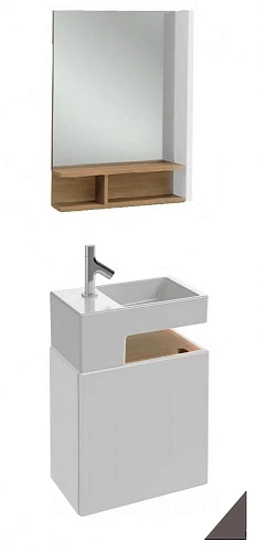 Тумба под раковину Jacob Delafon Terrace EB1178-N23 Ледяной коричневый лак 50 см Тумба под раковину Jacob Delafon Terrace EB1178-N23 Ледяной коричневый лак 50 см