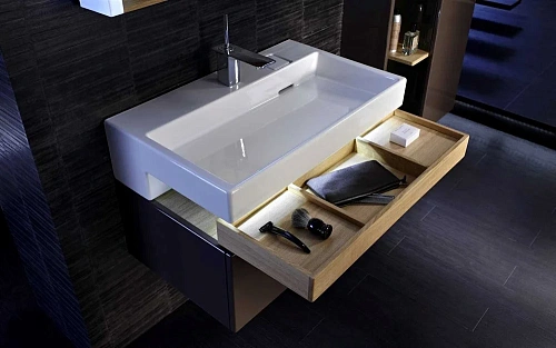 Тумба под раковину Jacob Delafon Terrace EB1187-G1C 100 см, белый лак Тумба под раковину Jacob Delafon Terrace EB1187-G1C 100 см, белый лак