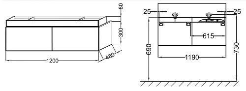 Тумба под раковину Jacob Delafon Terrace EB1188-G1C светлое дерево 120 см Тумба под раковину Jacob Delafon Terrace EB1188-G1C светлое дерево 120 см
