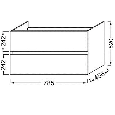 Тумба под раковину Jacob Delafon Tolbiac 80 см, дуб давос натуральный, EB2382-E75 Тумба под раковину Jacob Delafon Tolbiac 80 см, дуб давос натуральный, EB2382-E75