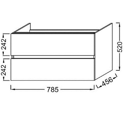Тумба под раковину Jacob Delafon Tolbiac 80 см, дуб давос натуральный, EB2382-E75 Тумба под раковину Jacob Delafon Tolbiac 80 см, дуб давос натуральный, EB2382-E75