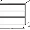 Тумба под раковину Jacob Delafon Vox 100 см EB2045-RA-G80 Тумба под раковину Jacob Delafon Vox 100 см EB2045-RA-G80