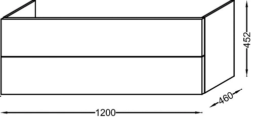 Тумба под раковину Jacob Delafon Vox 120 см EB2071-R1-N18 Тумба под раковину Jacob Delafon Vox 120 см EB2071-R1-N18