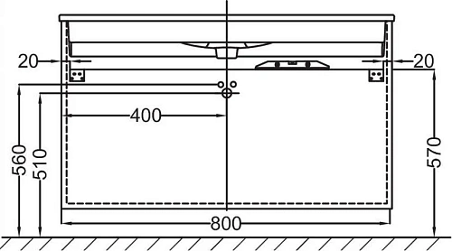 Тумба под раковину Jacob Delafon Vox 80 см EB2048-RA-N18 Тумба под раковину Jacob Delafon Vox 80 см EB2048-RA-N18