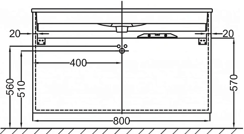 Тумба под раковину Jacob Delafon Vox 80 см EB2098-R1-E16 Тумба под раковину Jacob Delafon Vox 80 см EB2098-R1-E16