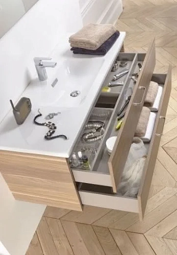 Тумба под раковину Jacob Delafon Vox EB2076-R1-N18 белый Блестящий 100 см Тумба под раковину Jacob Delafon Vox EB2076-R1-N18 белый Блестящий 100 см