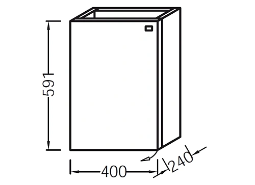 Тумба под раковину Jacob Pop Laminar EB285-N24 оранжевый 40 см Тумба под раковину Jacob Pop Laminar EB285-N24 оранжевый 40 см