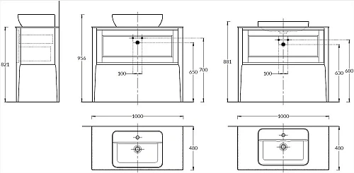 Тумба под раковину Kerama Marazzi PLAZA Classic Neo напольная с ящиками 100, орех PL.CN.100.1+1\NUT. PL.CN.100.1+1\NUT.M Тумба под раковину Kerama Marazzi PLAZA Classic Neo напольная с ящиками 100, орех PL.CN.100.1+1\NUT. PL.CN.100.1+1\NUT.M