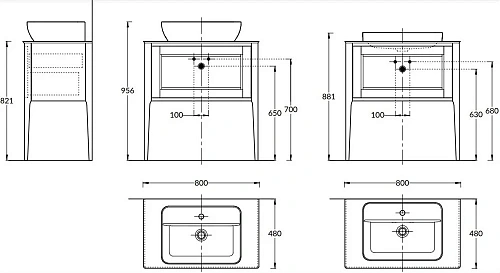 Тумба под раковину Kerama Marazzi PLAZA Classic Neo напольная с ящиками 80, капучино матовая PL.CN.8 PL.CN.80.1+1\CAP.M Тумба под раковину Kerama Marazzi PLAZA Classic Neo напольная с ящиками 80, капучино матовая PL.CN.8 PL.CN.80.1+1\CAP.M