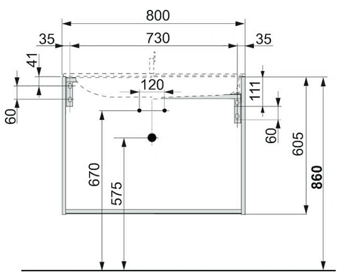Тумба под раковину Keuco Plan 32962XX0000, 800х605х490 мм Тумба под раковину Keuco Plan 32962XX0000, 800х605х490 мм