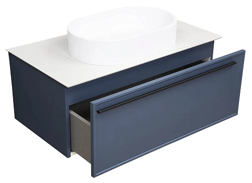 Тумба под раковину LA FENICE Elba Blu Grigio синяя 80 FNC-01-ELB-BG-80 Тумба под раковину LA FENICE Elba Blu Grigio синяя 80 FNC-01-ELB-BG-80