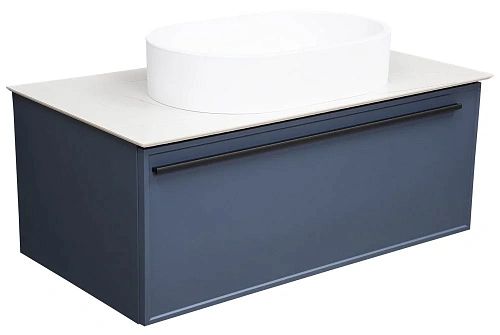Тумба под раковину LA FENICE Elba Blu Grigio синяя 90 FNC-01-ELB-BG-90 Тумба под раковину LA FENICE Elba Blu Grigio синяя 90 FNC-01-ELB-BG-90