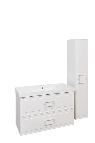 Тумба под раковину La Fenice Cubo Bianco TWIN 100 FNC-01-CUB-B-100-2 белая Тумба под раковину La Fenice Cubo Bianco TWIN 100 FNC-01-CUB-B-100-2 белая