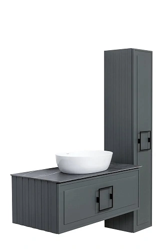 Тумба под раковину La Fenice Cubo Grigio 90 FNC-01-CUB-G-90 серая Тумба под раковину La Fenice Cubo Grigio 90 FNC-01-CUB-G-90 серая