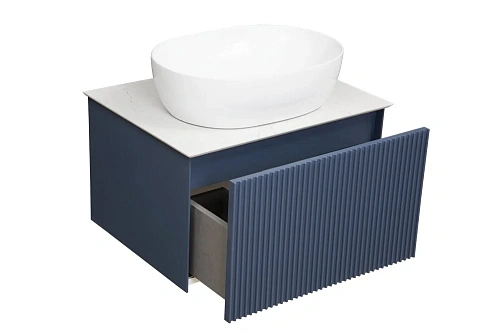 Тумба под раковину LA FENICE TERRA Blu Grigio синяя 60 FNC-01-TER-BG-60 Тумба под раковину LA FENICE TERRA Blu Grigio синяя 60 FNC-01-TER-BG-60